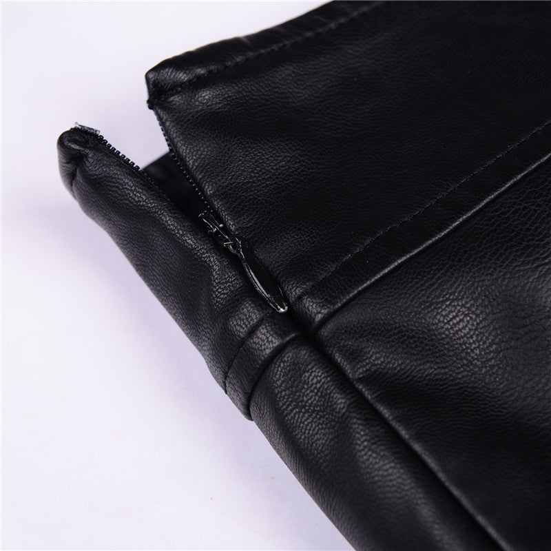 Fashion Sexy Slim High Waist PU Leather Skirt