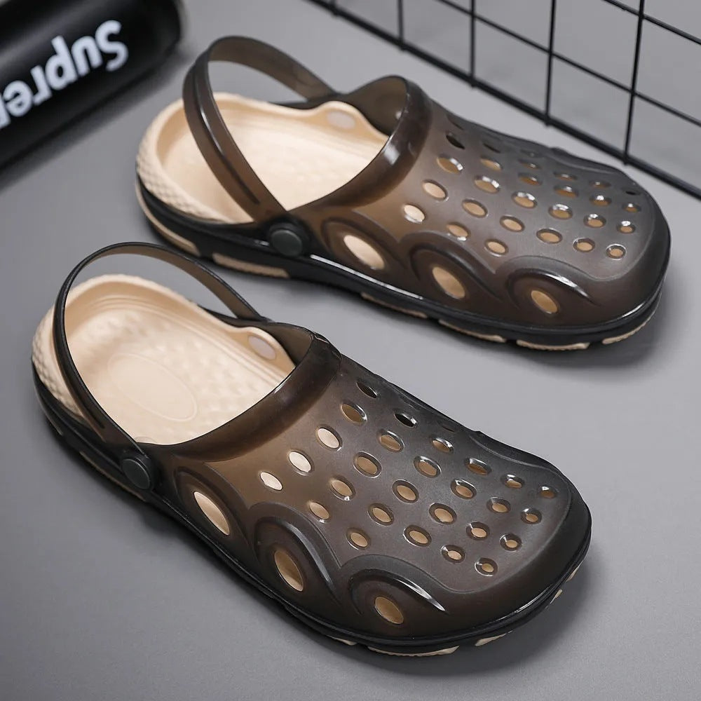 Baotou Sandals Outdoor Wear Half Drag Beach Shoes Men