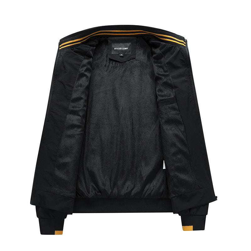 Stand-up Collar Casual Sports Jacket Men Windbreaker