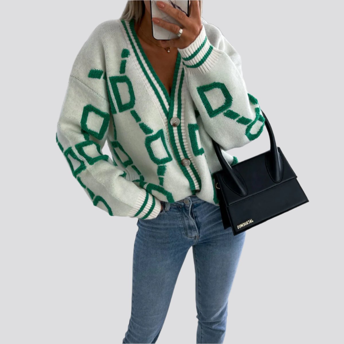 Knitted Loose Sweater Jacket Sweater Cardigan