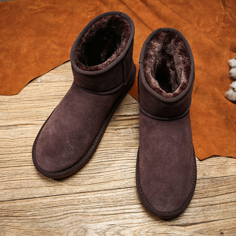 Trendy Fashion Plus Velvet Warm Men Boots