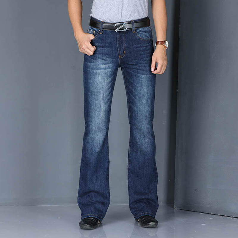 Men's Flared Long Loose Fit Jeans