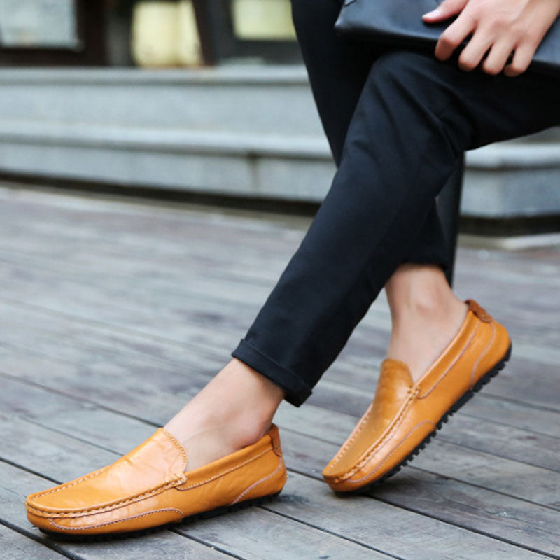 Men Loafers Slip On Formal Comfortable Soft Shoes