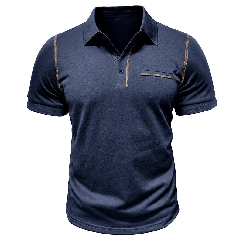 Men's Fashion Casual Pearl Cotton Polo Wear