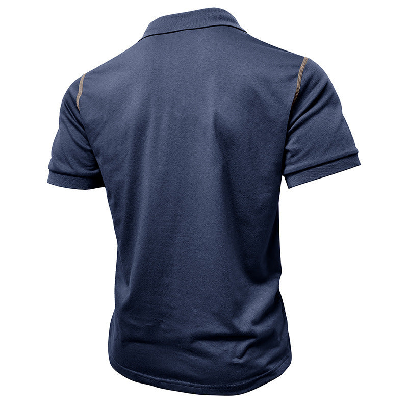 Men's Fashion Casual Pearl Cotton Polo Wear