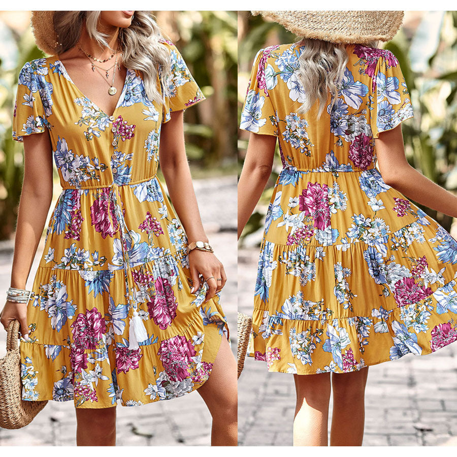 Women Summer Casual Printed Maxi Dress Party Evening Dresses