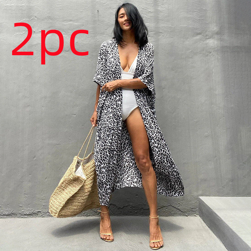 Polyester Ladies Sun Protection Resort Beach Dress Cover Up