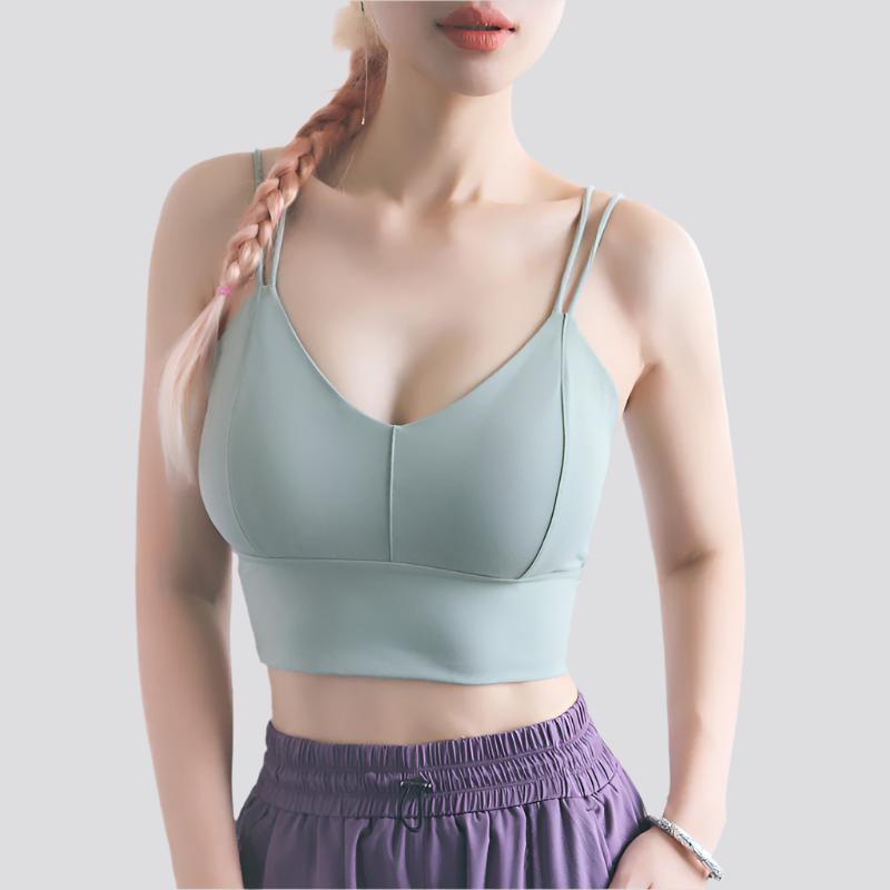 Fitness Tops Double Straps Yoga Bra Breathable Gym Wear