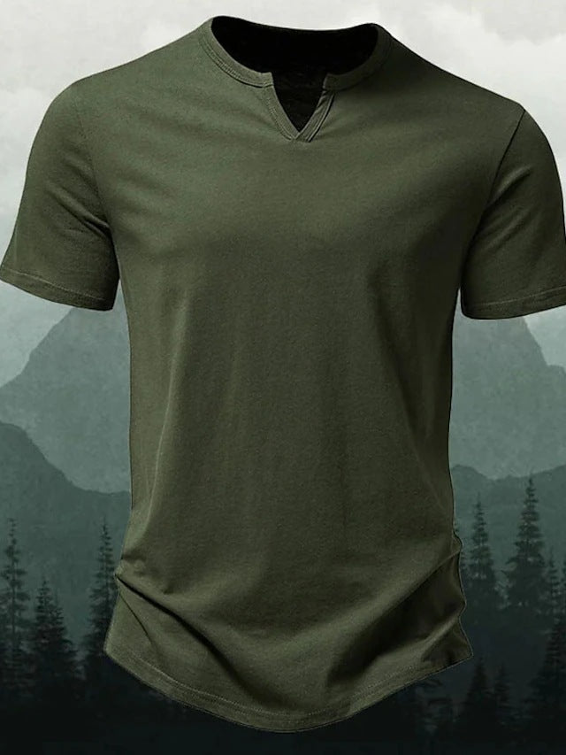 New V-neck Men's Casual T-shirt Top