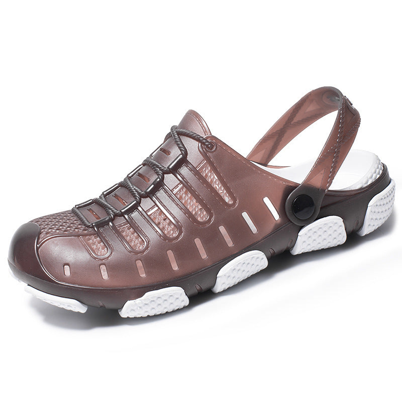 Baotou Sandals Outdoor Wear Half Drag Beach Shoes Men