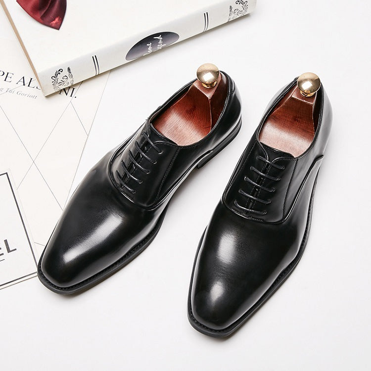 Simple Soft Leather Shoes For Business Dress