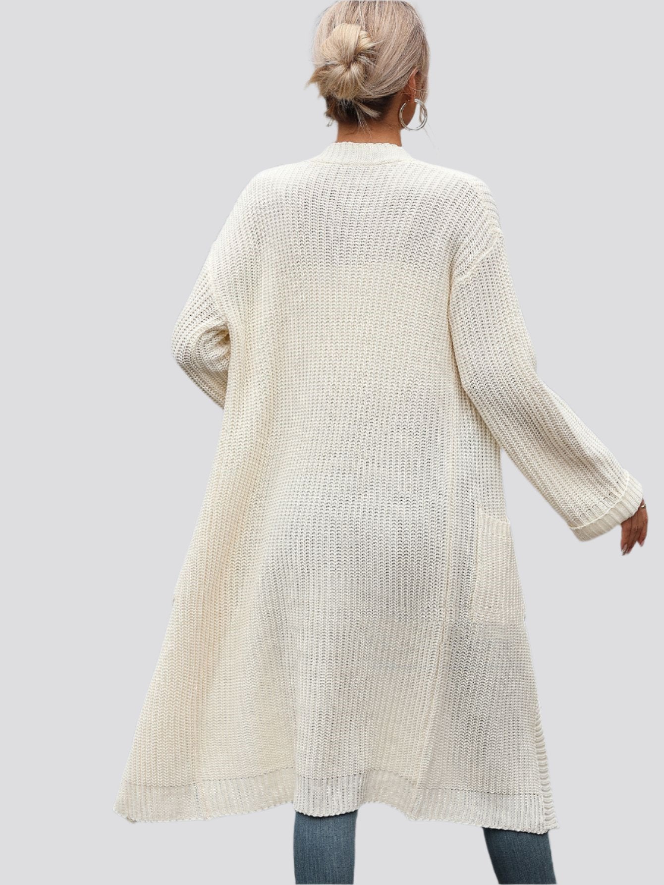 New Women's Solid Color Knitwear Women's Coat Sweater