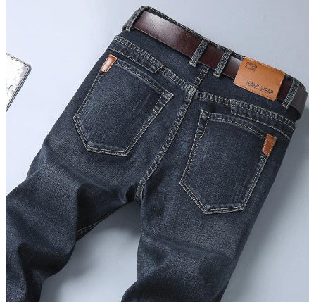 Jeans Men's Slim-Fit Casual Jeans With Small Feet