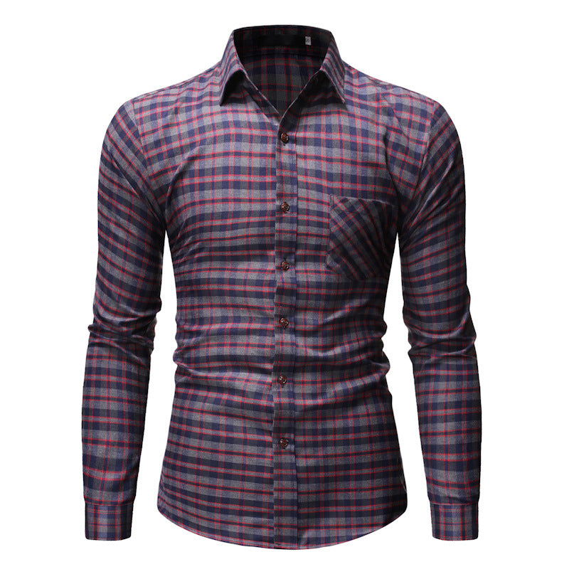 New Foreign Trade Men's Casual Shirts