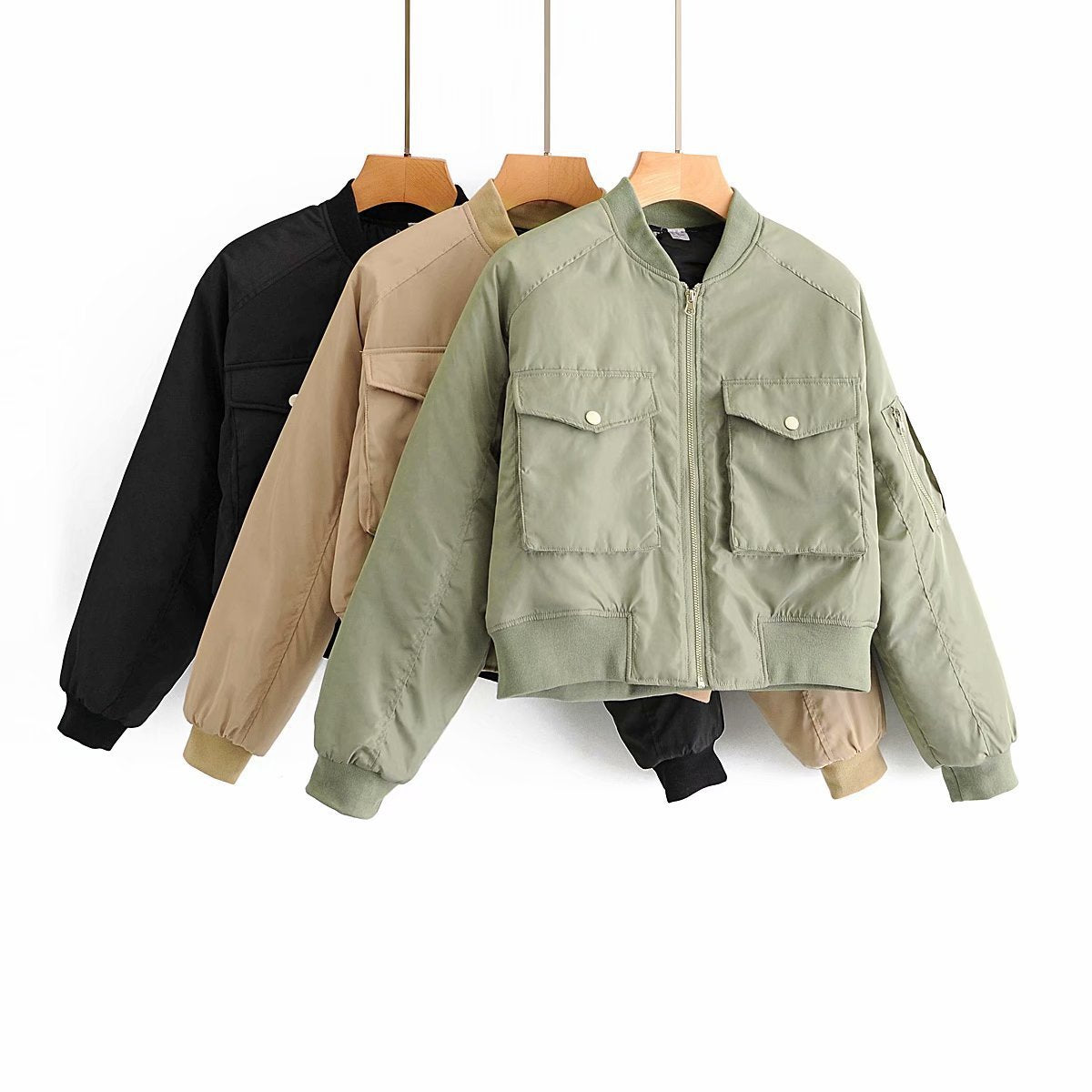 Street Fashion Bomber Jacket Plus Cotton Coat