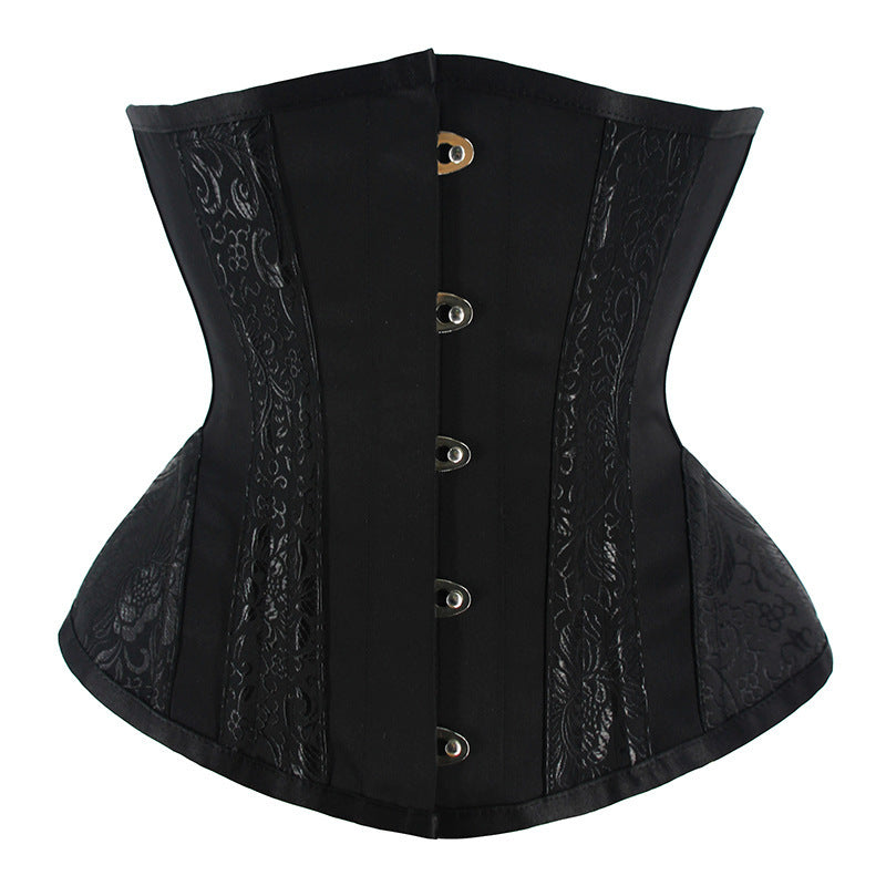 Short Breathable Court Corset Gothic Embroidered Shapewear